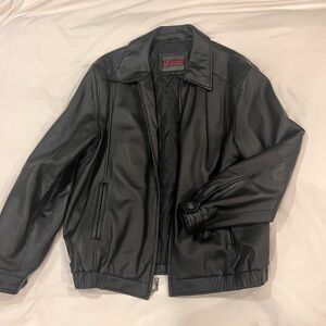 Men's Black Leather Jacket